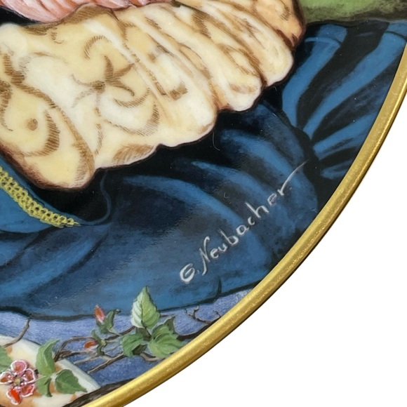 Vintage 1980s Gerda Neubarcher "Classic Fairy Tales" Collectible Plate Kaiser - Picture 4 of 9